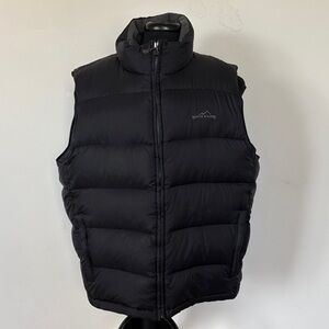 Eddie Bauer Black Goosedown Puffer Vest Size XXL